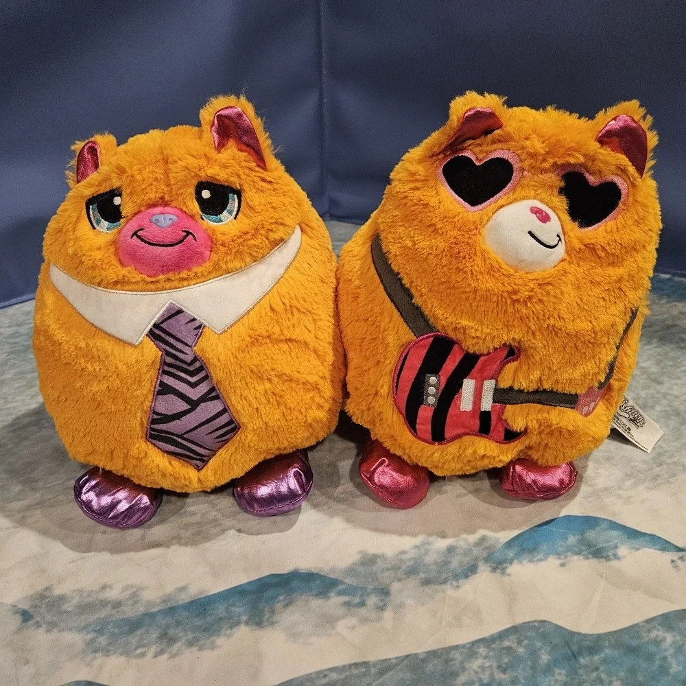 Misfittens Kittens Plush‎ Lot Of 3 Basic Fun 2023 Orange Teal Cat 10